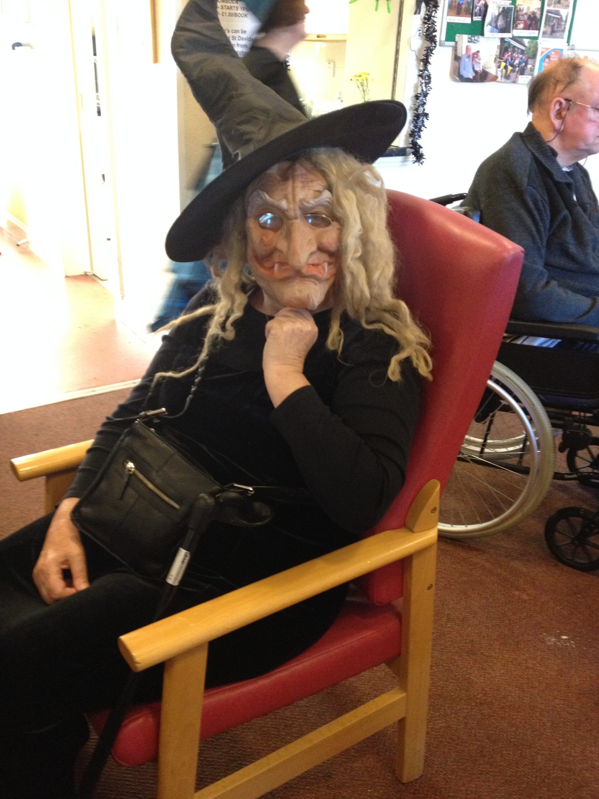 Old women from St David's Bradbury Day Centre in Edinburgh dressed for Halloween